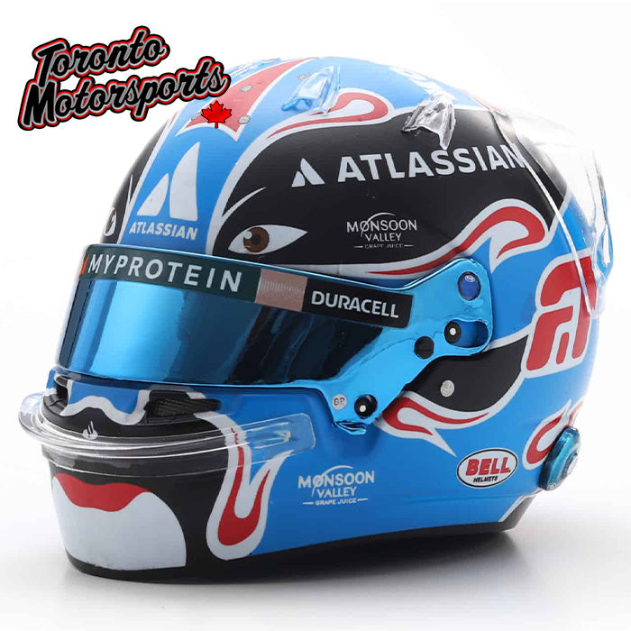 Alexander Albon 2025 Chinese GP Mini helmet, Williams, 1:5 Spark