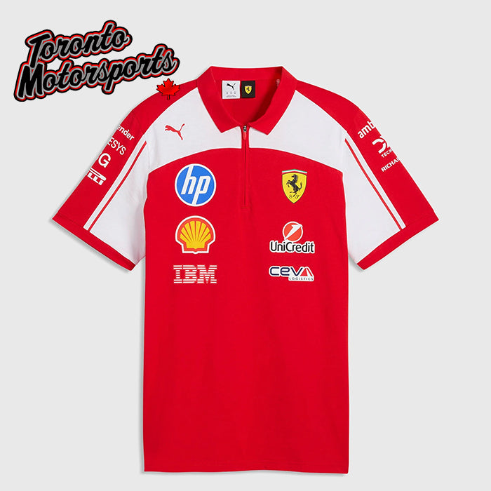 2026 Scuderia Ferrari F1 Team Polo Shirt Puma Red - Official Puma