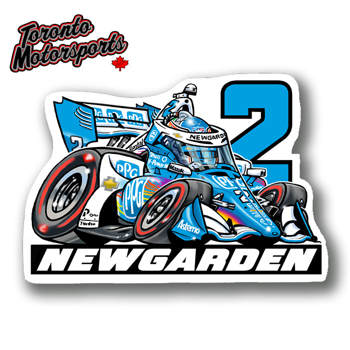 Josef Newgarden Penske IndyCar CarTOON - Vinyl Decal #DECAL-JN25