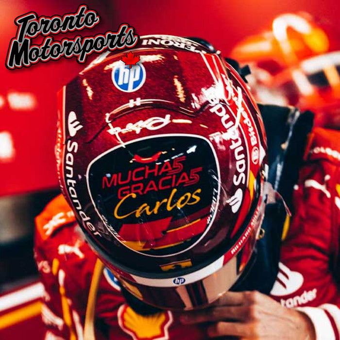 ferrari motorcycle helmet 2024 Charles Leclerc Scuderia - Abu Dhabi GP LowMargin Bell Lithium Helmet black this exclusive collectors helmet Color:Navy/Blue/Grey