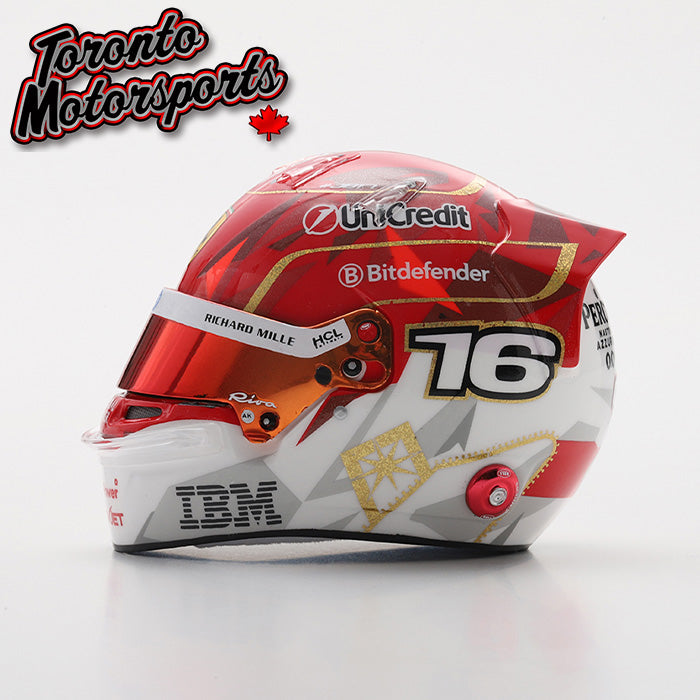 charles leclerc football helmet 2025 Charles LeClerc Scuderia Ferrari - Las Vegas GP - F1 Replica Helmet