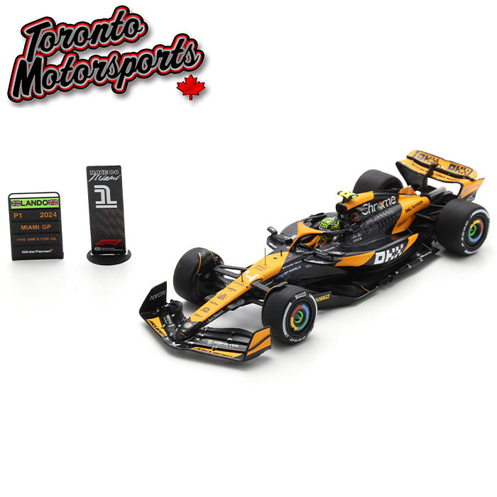 Spark スパーク 1/43　2024年ランドノリス　マイアミグランプリ初優勝 2024 McLaren MCL38 #4 Lando Norris – WINNER Miami GP (FIRST WIN) 1