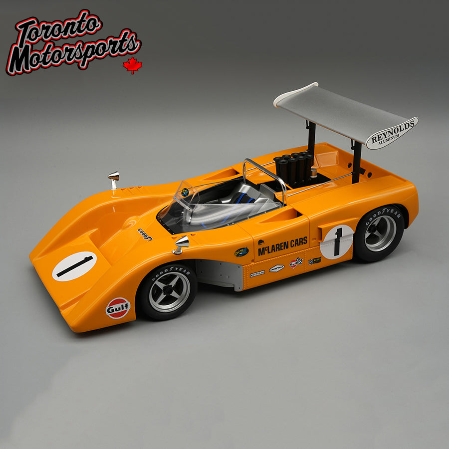 1969 McLaren M8B #1 Dan Gurney Can Am - Michigan Ltd. Edition 1:18