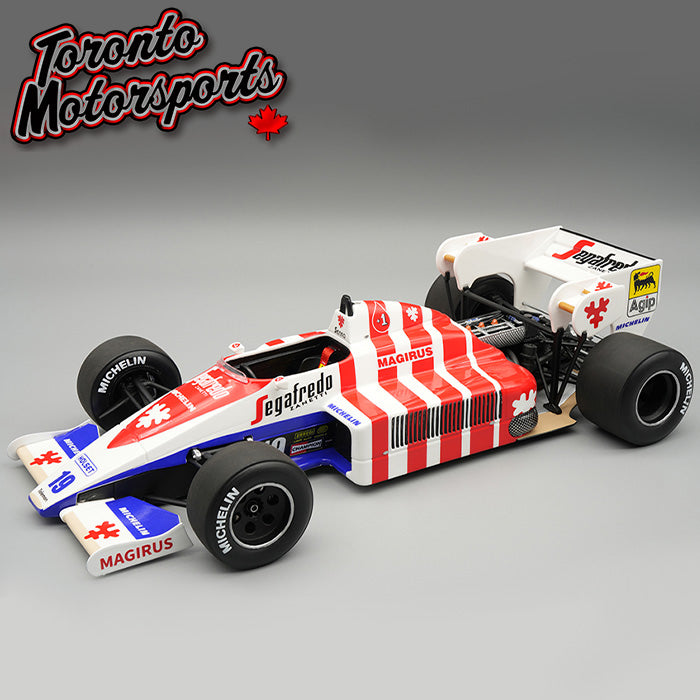 ミニカー TOLEMAN TG184 Ayrton Senna 1984 1/24 1984 Toleman TG 184 #19 Ayrton Senna - GP Portogallo *w/ DISPLAY