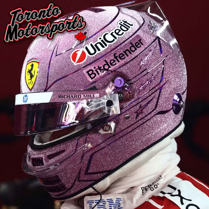 f1 replica motorcycle helmets 2026 Lewis Hamilton Scuderia Ferrari HP - Monaco GP - Helmet Adidas Originals Women's BP daily commute bag This custom helmet creation Size:4.25''