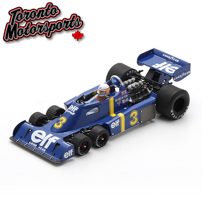 1976 Tyrrell P34 #3 Jody Scheckter - WINNER Sweden GP 1:18 Scale by Spark #18S1027