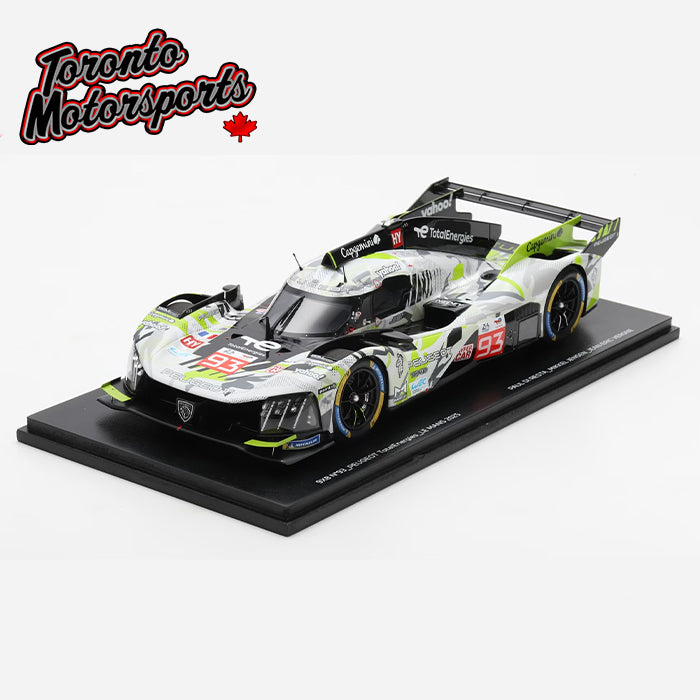 2025 Peugeot 9X8 PEUGEOT TOTALENERGIES #93 Di Resta/Jensen/Vergne – 24HR Le Mans 1:18 Scale by Spark #SPA1801063 (18S1063)