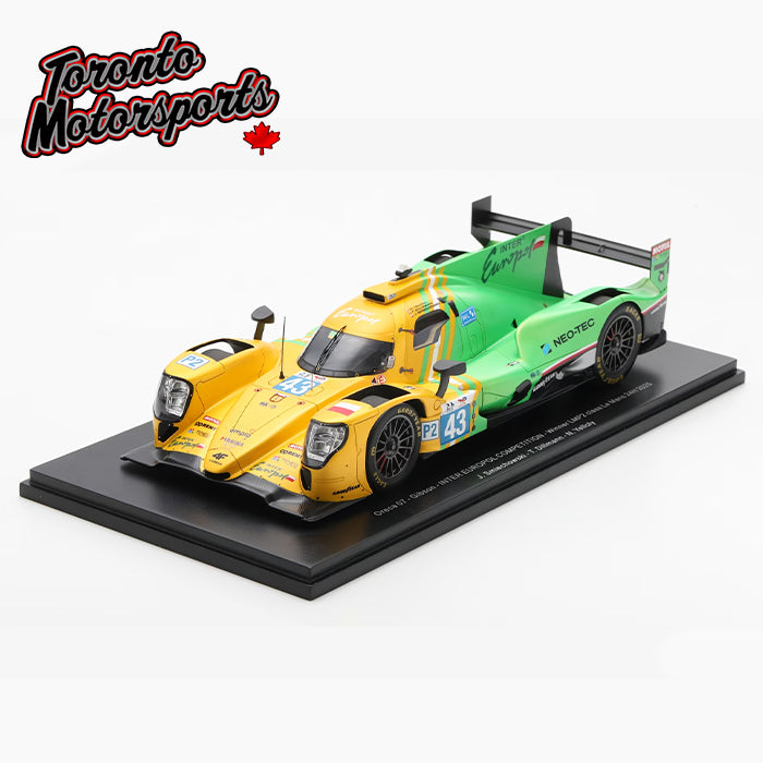 2025 Oreca 07 – Gibson INTER EUROPOL COMPETITION #43 Smiechowski/Dillmann/Yelloly – WINNER LMP2 24HR Le Mans 1:18 Scale by Spark #SPA1801065 (18S1065)
