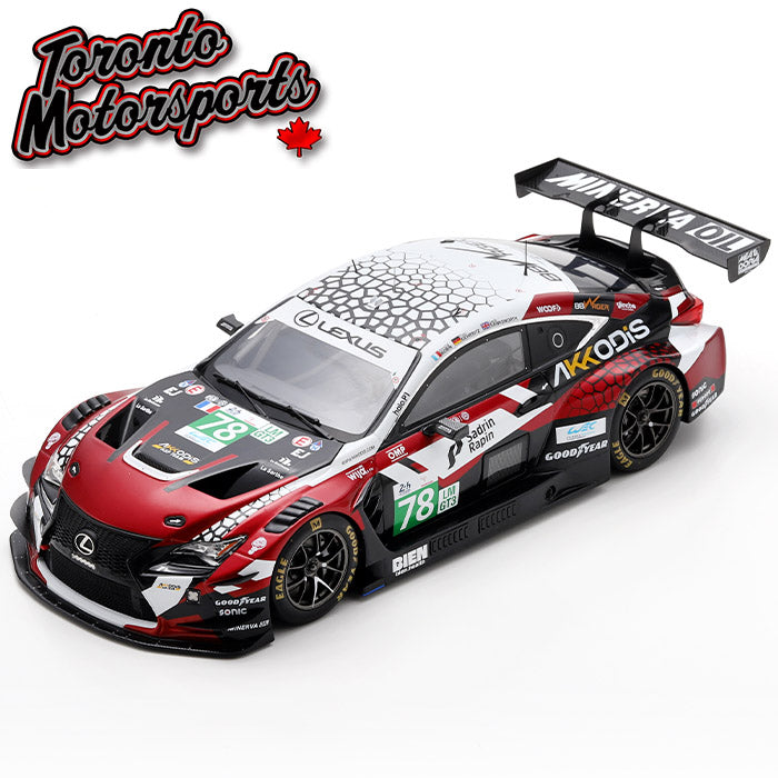 2025 Lexus RC F LMGT3 AKKODIS ASP TEAM #78 Robin/Hawksworth/Gehrsitz – 24HR Le Mans 1:18 Scale by Spark #SPA1801076 (18S1076)