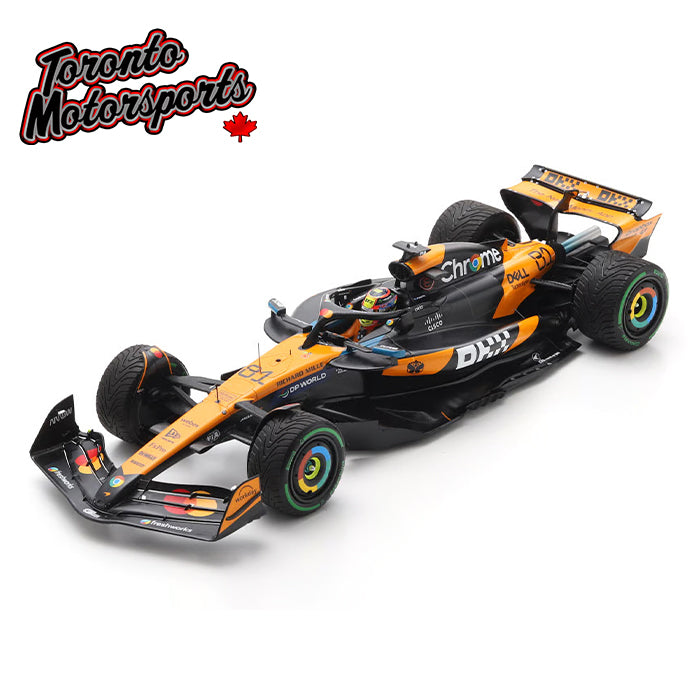 2025 McLaren MCL39 F1 #81 Oscar Piastri WINNER Belgian GP 1:18 Scale by Spark #18S1112
