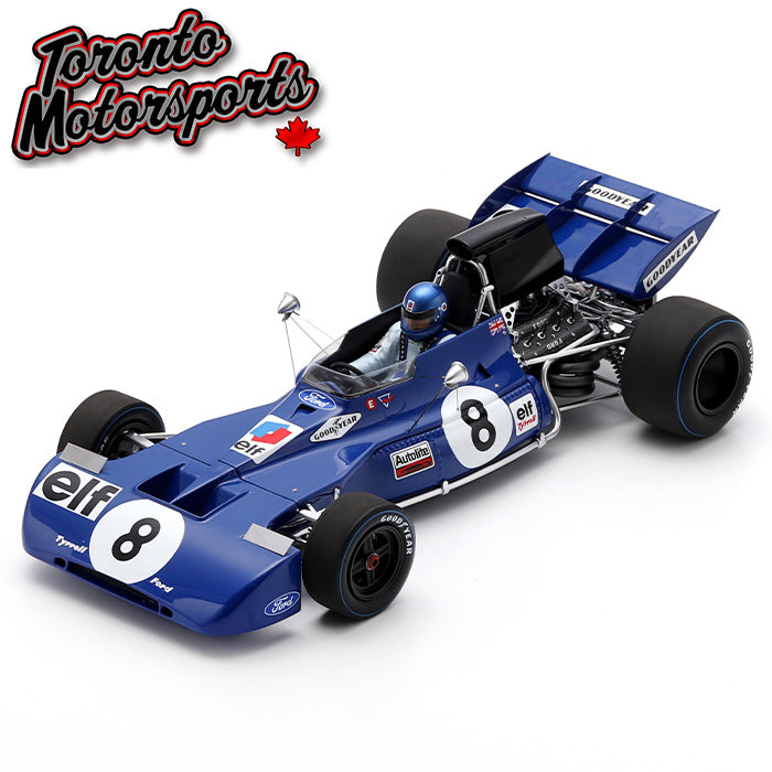 .1972 Tyrrell 004 #8 Patrick Depailler – French GP 1:18 Scale by Spark #SPA180359 (18S359)