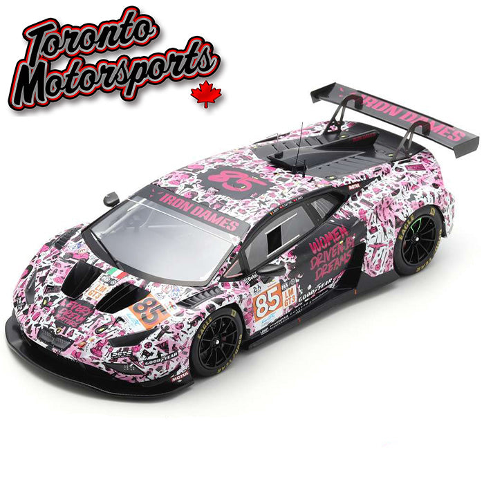 .2024 Lamborghini Huracán GT3 Evo2 IRON DAMES #85 Bovy/Gatting/Frey – 24HR Le Mans 1:18 Scale by Spark #SPA180660 (18S660)