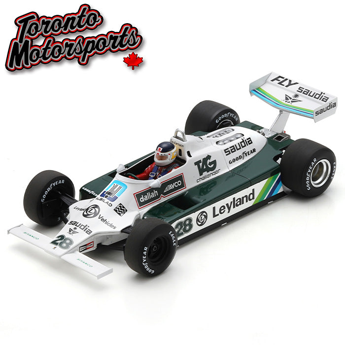 .1980 Williams FW07C #28 Carlos Reutemann – WINNER Monaco GP 1:18 Scale by Spark #SPA180736 (18S736)