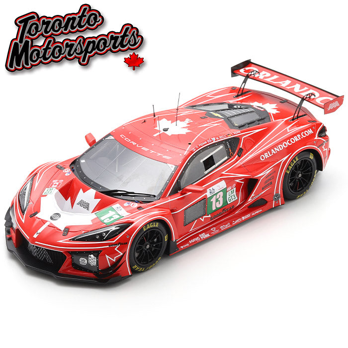 2025 Corvette Z06 LMGT3.R AWA RACING #13 Fidani/Kern/Bell – 24HR Le Mans 1:18 Scale by Spark #SPA1801071 (18S1071)