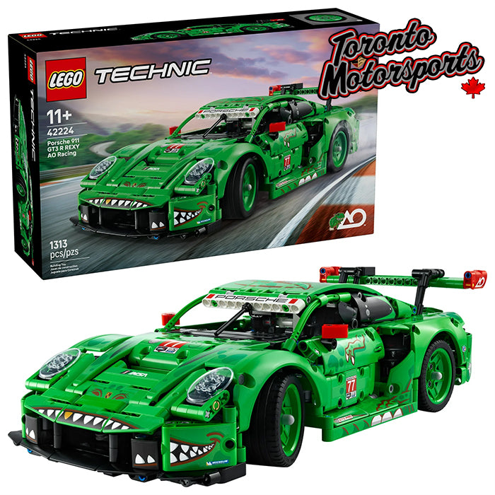Porsche 911 GT3 R Rexy AO Racing car 1:8 Scale - by Lego #42224