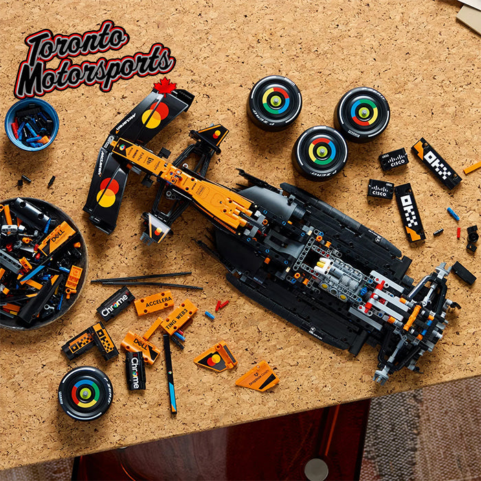 Lando Norris/Oscar Piastri McLaren MCL39 F1 car 1:8 Scale - by Lego #42228