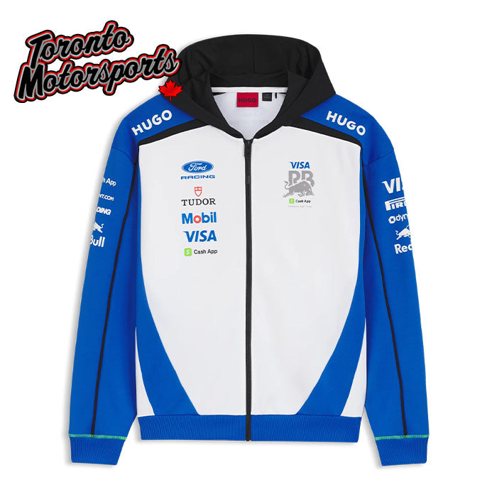 Visa Cash App Racing Bulls F1 2026 Team Full Zipper Hoodie - White #50562924