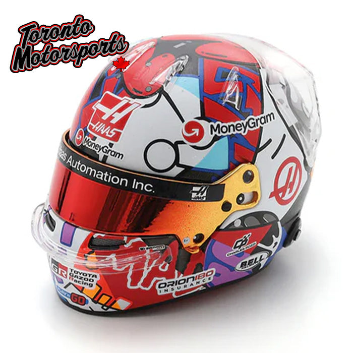 2025 Esteban Ocon - MoneyGram Haas F1 Team - Miami GP - F1 Replica Helmet - 1:5 Scale by Spark #5HF210
