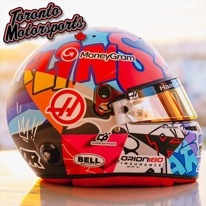 2025 Esteban Ocon - MoneyGram Haas F1 Team - Miami GP - F1 Replica Helmet - 1:5 Scale by Spark #5HF210