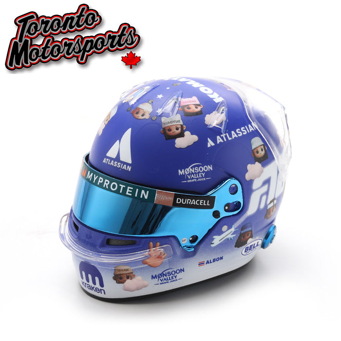 2025 Alexander Albon - Williams Racing - F1 Replica Helmet - British GP - 1:5 Scale by Spark #5HF219