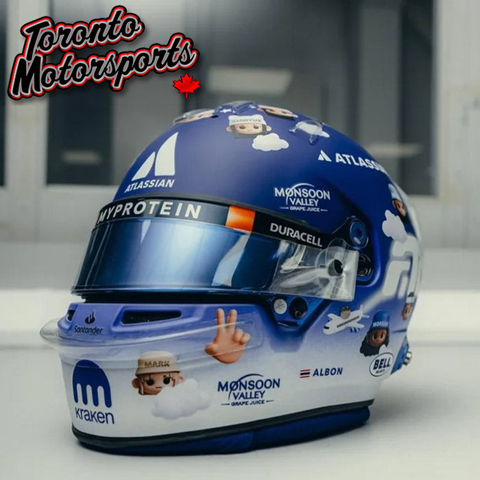 2025 Alexander Albon - Williams Racing - F1 Replica Helmet - British GP - 1:5 Scale by Spark #5HF219