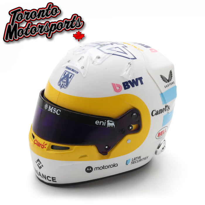 2025 Franco Colapinto - BWT Alpine - US GP - F1 Replica Helmet - 1:5 Scale by Spark #5HF227
