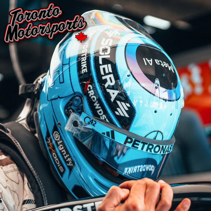 2025 George Russell - Mercedes-AMG PETRONAS - US GP - F1 Replica Helmet - 1:5 Scale by Spark #5HF231
