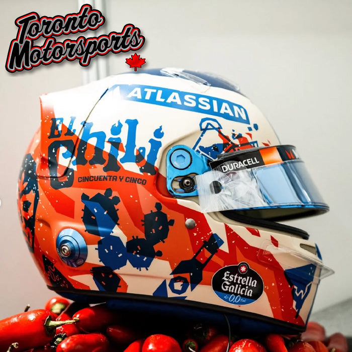 2025 Carlos Sainz - Williams Racing - Mexican GP - F1 Replica Helmet - 1:5 Scale by Spark #5HF234