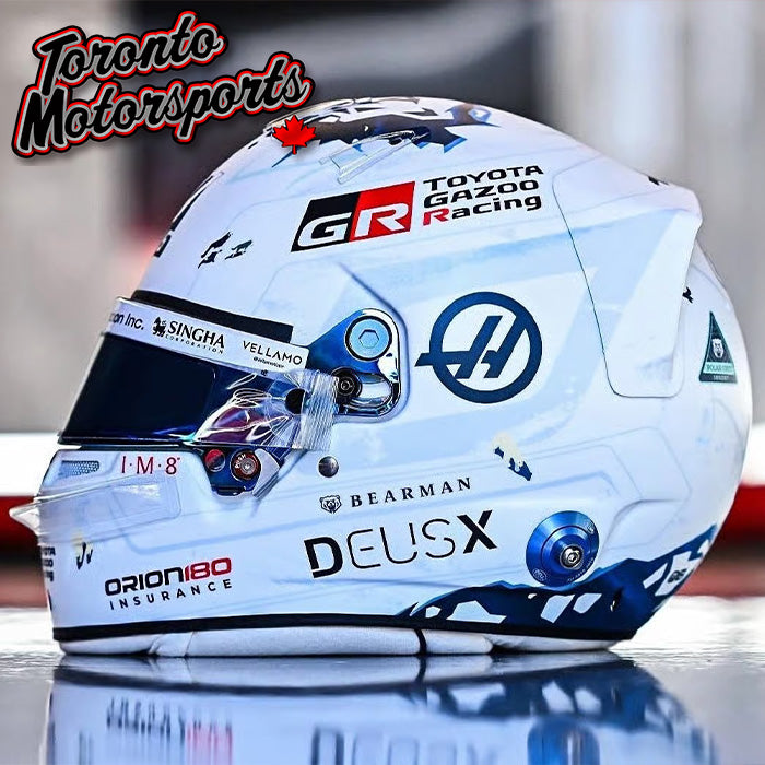 2026 Ollie Bearman - TGR Haas Formula 1 Team - Canadian GP -  F1 Replica Helmet - 1:5 Scale by Spark #5HF263