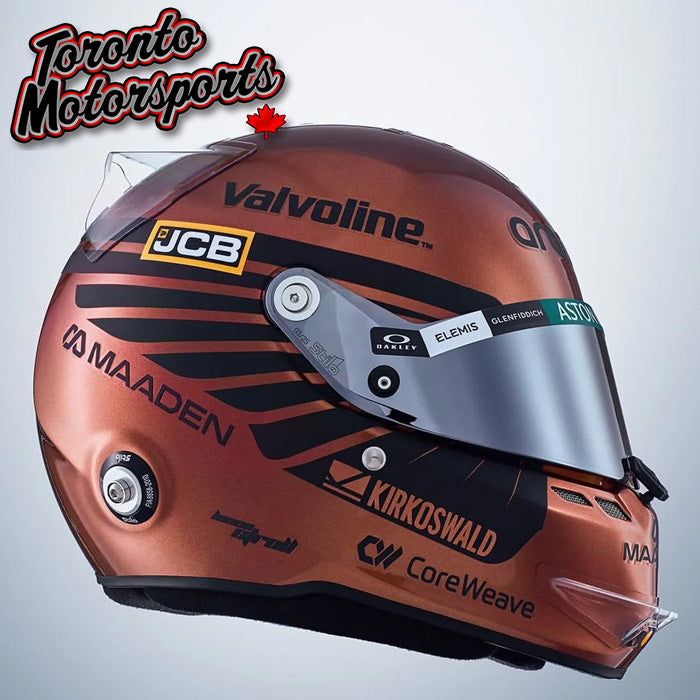2026 Lance Stroll - Aston Martin Aramco Formula 1 Team - British GP -  F1 Replica Helmet - 1:5 Scale by Spark #5HF270