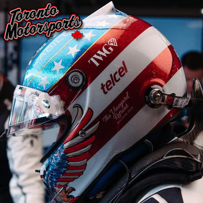 2026 Valtteri Bottas - Cadillac Formula 1 Team - British GP -  F1 Replica Helmet - 1:5 Scale by Spark #5HF274