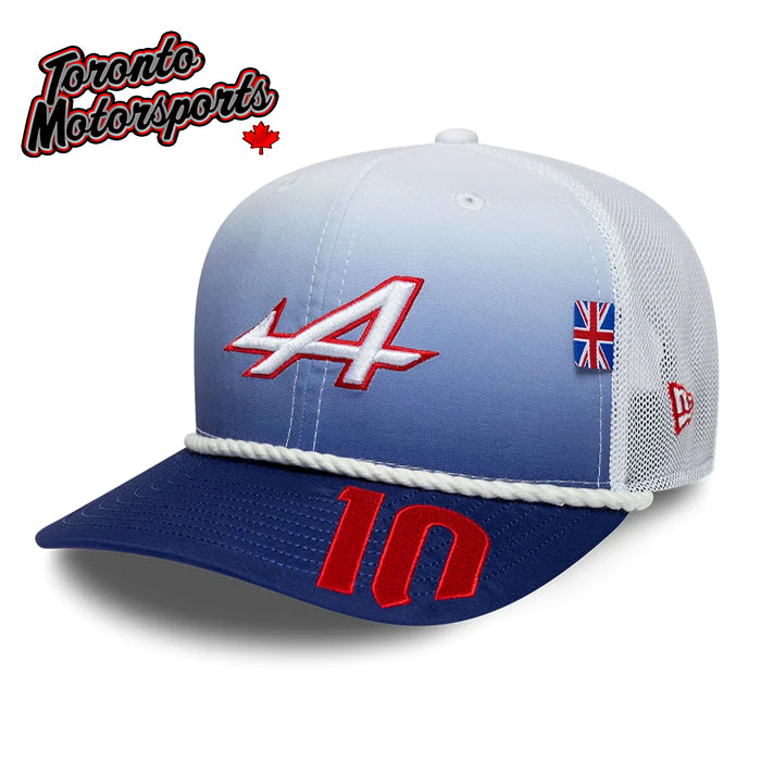 2026 Alpine Racing Pierre Gasly British GP Special Team Hat New Era 9Seventy - White - Officially Licensed #60850739