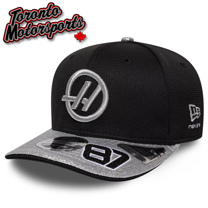 2026 TGR Haas F1 Oliver Bearman #87 - Vegas GP Special Edition Team Hat New Era 9Seventy - Black/Silver - Officially Licensed #60955763