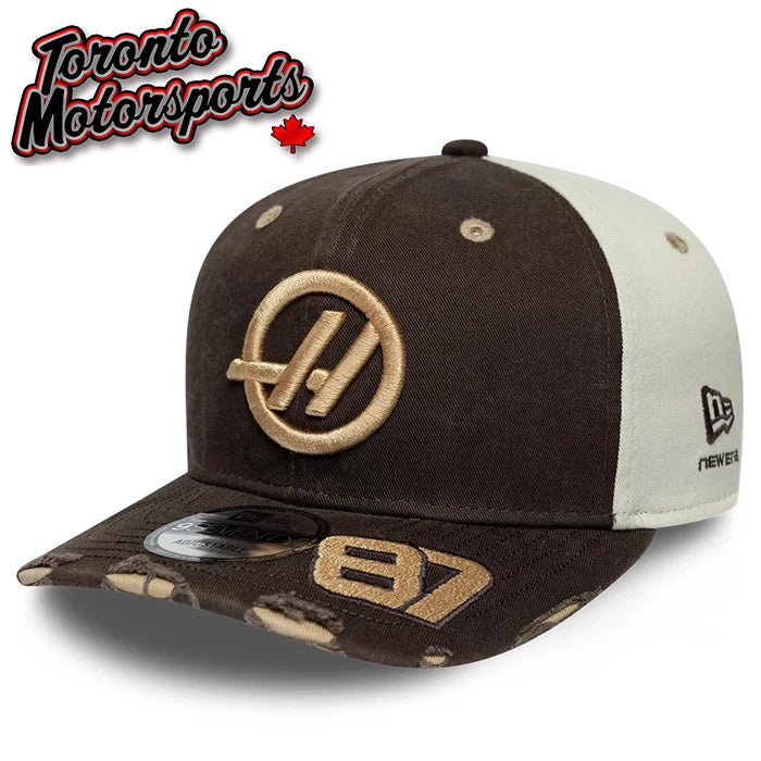 2026 TGR Haas F1 Oliver Bearman #87 - Austin GP Special Edition Team Hat New Era 9Seventy - Brown - Officially Licensed #60955764