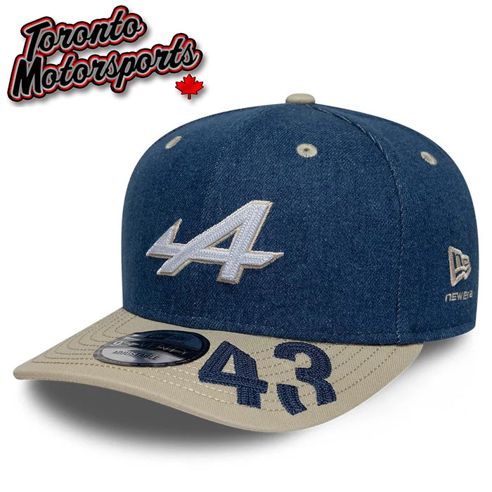 2026 Alpine F1 Franco Colapinto #43 - Austin GP Special Edition Team Hat New Era 9Seventy - Denim - Officially Licensed #60955770