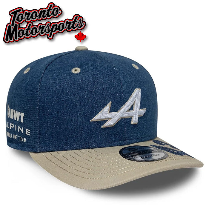 2026 Alpine F1 Franco Colapinto #43 - Austin GP Special Edition Team Hat New Era 9Seventy - Denim - Officially Licensed #60955770