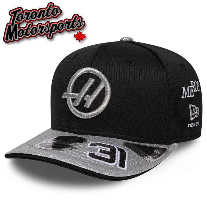 2026 TGR Haas F1 Esteban Ocon #31 - Vegas GP Special Edition Team Hat New Era 9Seventy - Black/Silver - Officially Licensed #60955776