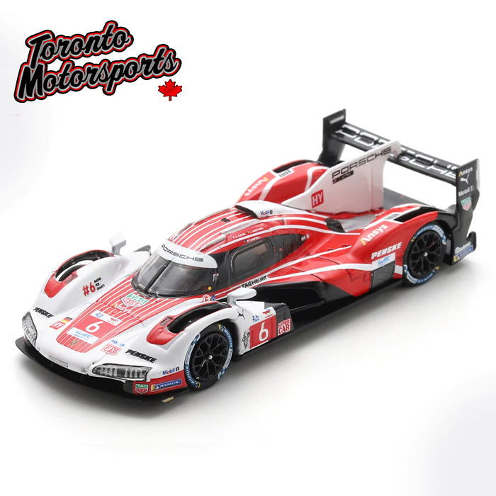 2025 Porsche 963 PORSCHE PENSKE MOTORSPORT #6 Estre/Vanthoor/Campbell – 2nd 24HR Le Mans 1:64 Scale by Spark #64S064