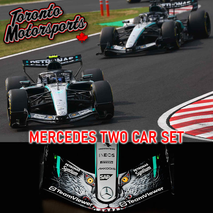 2026 Mercedes-AMG PETRONAS W17 #12 Kimi Antonelli & #63 George Russell - Japanese GP *2 CAR SET* 1:64 Scale by Spark #64S148