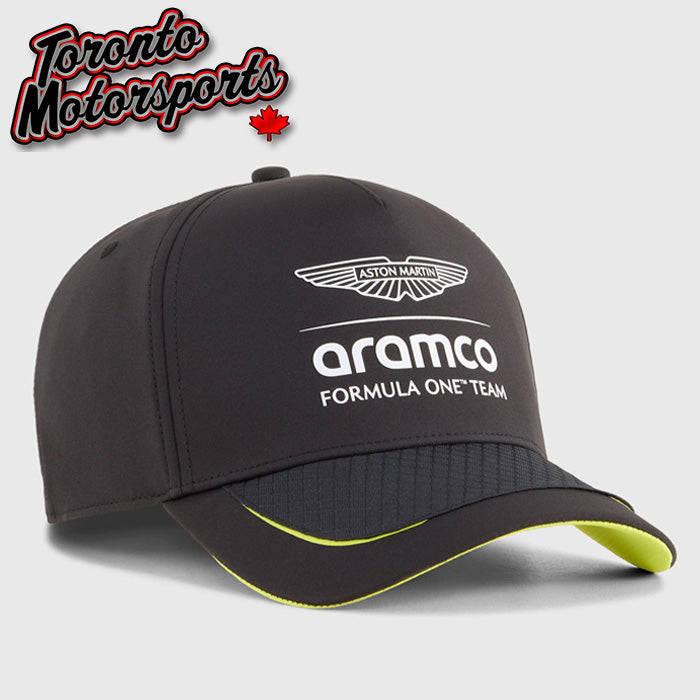 2026 Aston Martin F1 Racing - Fanwear Puma Baseball Cap - Puma Black - Officially Licensed #701238353-002-801