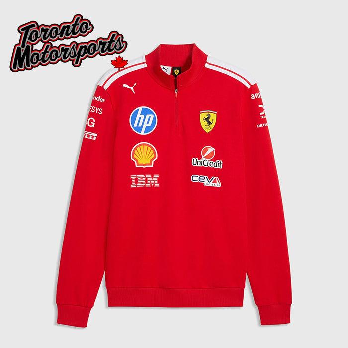 2026 Scuderia Ferrari F1 - Team 1/2 Zip Sweater - Puma Red #701238725-001-802