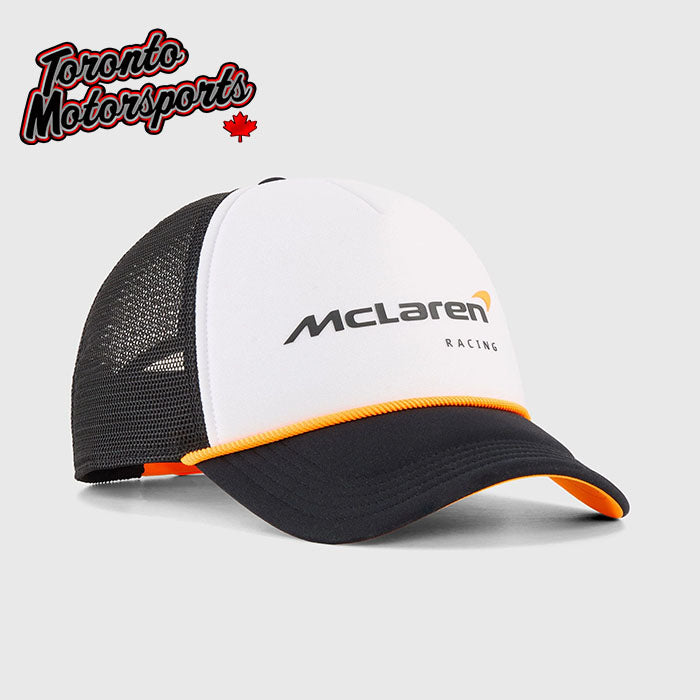 McLaren Racing F1 Fanwear Trucker - Puma White Cap - Officially Licensed #701241141-001-801