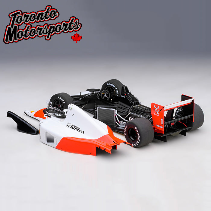 1991 MCLAREN HONDA MP4/6 AYRTON SENNA #1 (WITHOUT MCLAREN LOGO)  1:18 Scale by AutoArt #89150