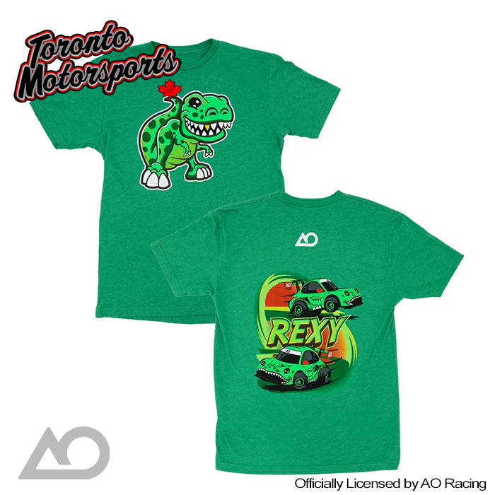 AO Racing Official YOUTH Rexy Cartoon Tee - Green #AO-T20261YOUTH