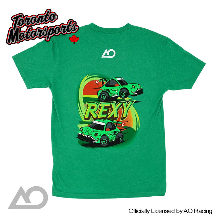 AO Racing Official YOUTH Rexy Cartoon Tee - Green #AO-T20261YOUTH