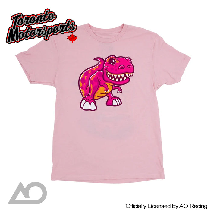 AO Racing Official YOUTH Roxy Cartoon Tee - Pink #AO-T20263YOUTH
