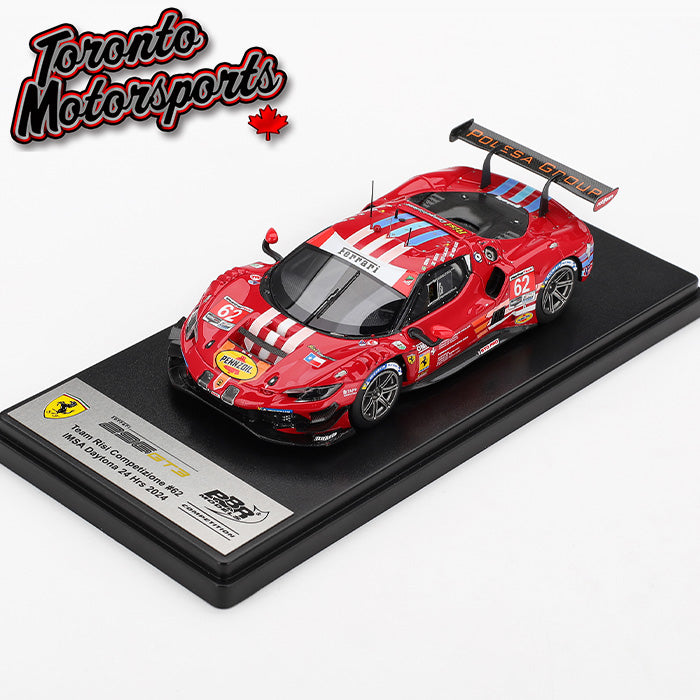 2024 Ferrari 296 GT3 AF CORSE #62 Calado/Pier Guidi/Rigon/Serra – IMSA Daytona 24 Hrs 1:43 Scale by BBR #CS019