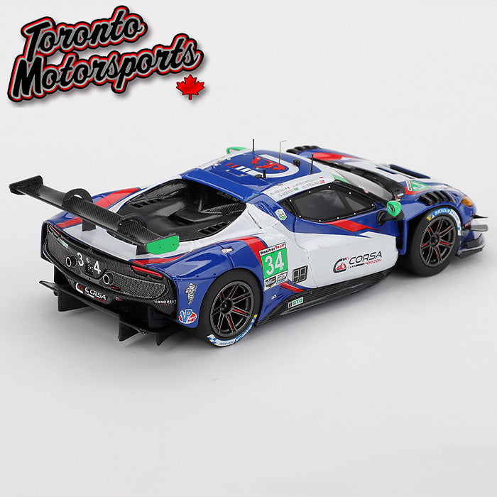 2025 Ferrari 296 GT3 Conquest Racing #34 Franco/Serra/Tuck – IMSA Daytona 24 Hrs 1:43 Scale by BBR #CS024