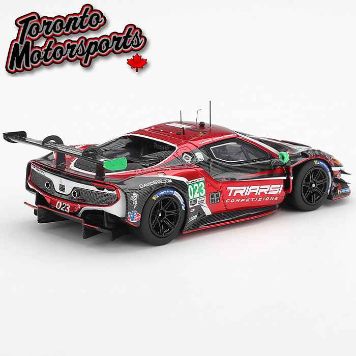 2025 Ferrari 296 GT3 Triarsi Competizione #023 Triarsi/Koch/Calado – IMSA Petit Le Mans 1:43 Scale by BBR #CS028