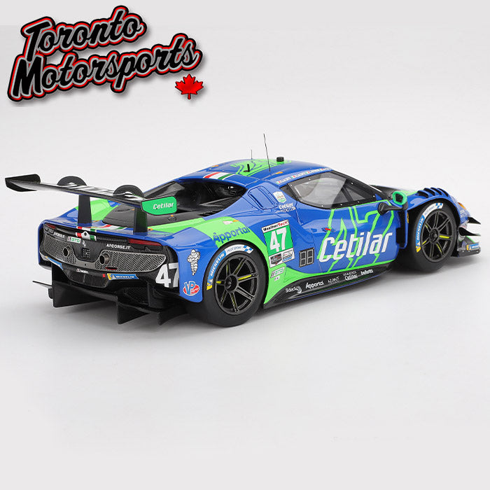 2025 Ferrari 296 GT3 CETILAR RACING #47 Fuoco/N. Lacorte/R. Lacorte/Patrese – IMSA Daytona 24Hrs 1:18 Scale by BBR #CS18011